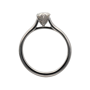 Platinum & Pear Cut Diamond Set Solitaire Ring