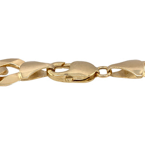 New 9ct Yellow Gold 8.75" Curb Bracelet with the wight 30 grams and link width 13mm