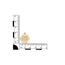 Load image into Gallery viewer, 9ct Gold Hexagonal St Christopher Pendant
