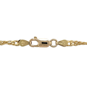Preowned 9ct Yellow Gold 18" Singapore Chain with the weight 7.60 grams and link width 3mm