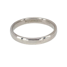 Load image into Gallery viewer, Preowned 18ct White Gold 3mm Wedding Band Ring in size N to O with the weight 3 grams
