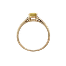 Load image into Gallery viewer, 9ct Gold Diamond &amp; Yellow Cubic Zirconia Set Ring
