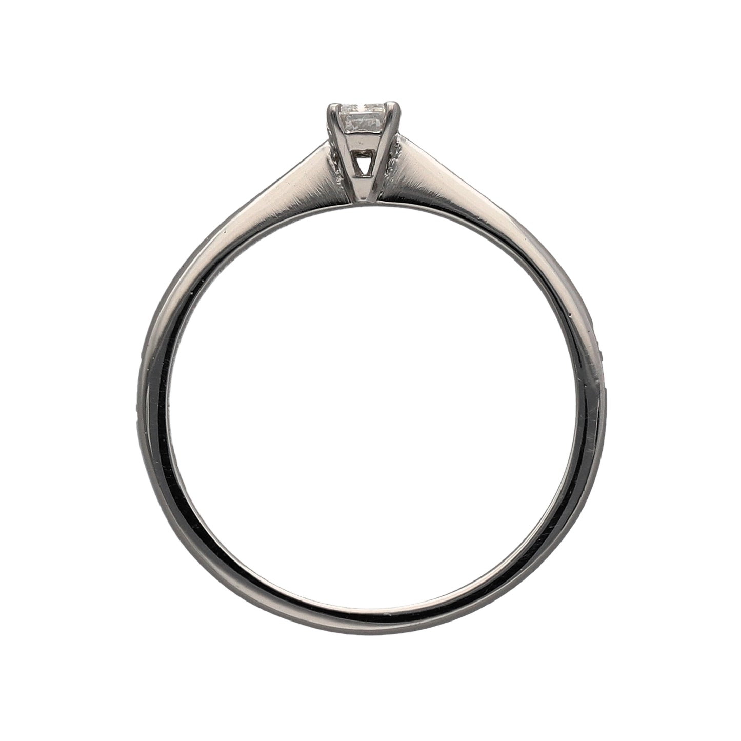 Platinum & Diamond Emerald Cut Solitaire Ring