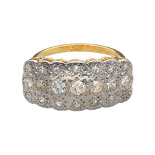 Load image into Gallery viewer, 18ct Gold &amp; Platinum Diamond Set Antique Art Deco Style Ring
