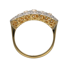 Load image into Gallery viewer, 18ct Gold &amp; Platinum Diamond Set Antique Art Deco Style Ring
