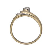 Load image into Gallery viewer, 14ct Gold &amp; Diamond Set Wishbone Style Ring
