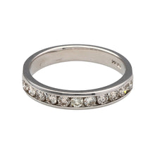 Load image into Gallery viewer, 14ct White Gold &amp; Diamond Set Band Ring
