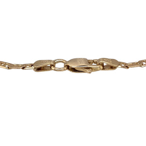 Preowned 14ct Yellow Gold 7.25" Anchor Bracelet with the weight 3.40 grams. The bracelet link width is 2mm and the anchor charms are each 15mm by 10mm
