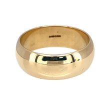 Load image into Gallery viewer, Preowned 9ct Yellow Gold 8mm Wedding Band Ring in size U with the weight 8.90 grams
