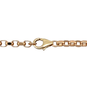 Preowned 9ct Yellow/Rose Gold 20" Belcher Chain with the weight 16.10 grams and link width 3mm