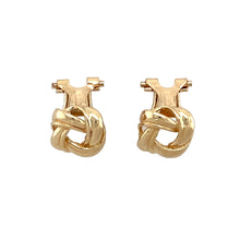 Load image into Gallery viewer, 9ct Gold Knot Clip On Earrings
