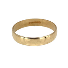 Load image into Gallery viewer, Preowned 9ct Yellow Gold 4mm Wedding Band Ring in size P with the weight 1.30 grams
