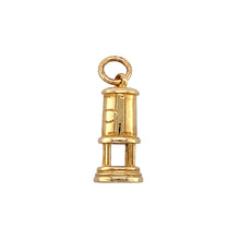 Load image into Gallery viewer, New 9ct Yellow Gold Welsh Miner Oil Lamp Pendant with the weight 2.80 grams
