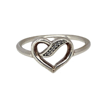 Load image into Gallery viewer, 925 Silver &amp; Cubic Zirconia Set Heart Pandora Ring
