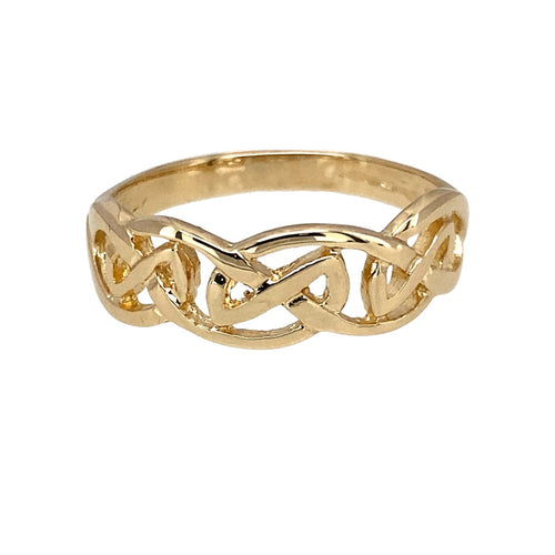 9ct Gold Celtic Knot Band Ring