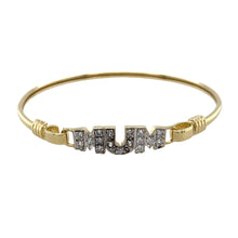 Load image into Gallery viewer, 9ct Gold &amp; Cubic Zirconia Set Mum Bangle
