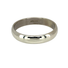 Load image into Gallery viewer, Preowned 9ct White Gold 4mm Wedding Band Ring in size T with the weight 4.20 grams
