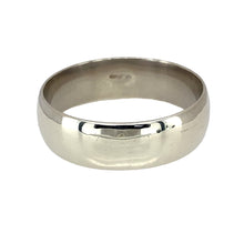 Load image into Gallery viewer, Preowned 9ct White Gold 7mm Wedding Band Ring in size W with the weight 7.20 grams
