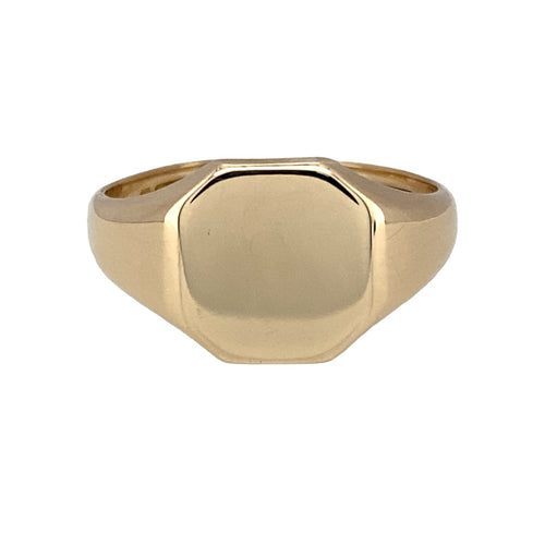 9ct Gold Plain Signet Ring