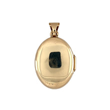 Load image into Gallery viewer, Preowned 9ct Yellow Gold Mum Oval Locket with the weight 1.80 grams
