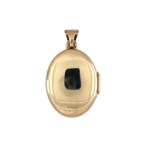 Preowned 9ct Yellow Gold Mum Oval Locket with the weight 1.80 grams