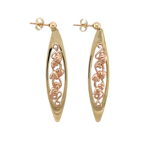 9ct Gold Clogau Tree of Life Dropper Earrings