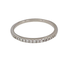 Load image into Gallery viewer, 9ct White Gold &amp; Diamond Set Band Ring
