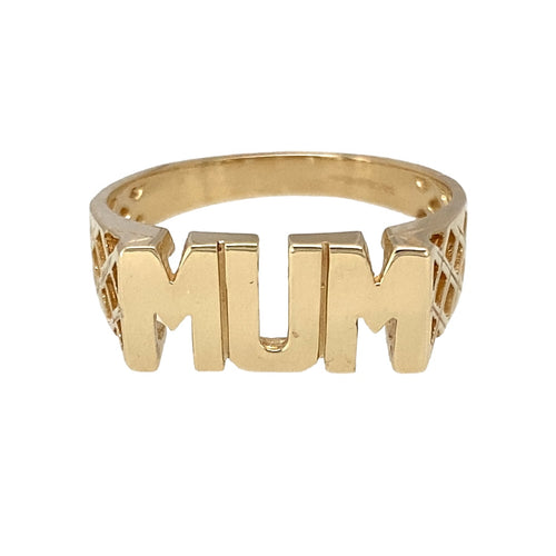 9ct Gold Mum Ring