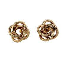Load image into Gallery viewer, Preowned 9ct Yellow Gold 15mm Loose Knot Stud Earrings with the weight 2.90 grams
