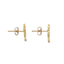 Load image into Gallery viewer, Preowned 14ct Yellow Gold Seahorse Stud Earrings with the weight 1 gram
