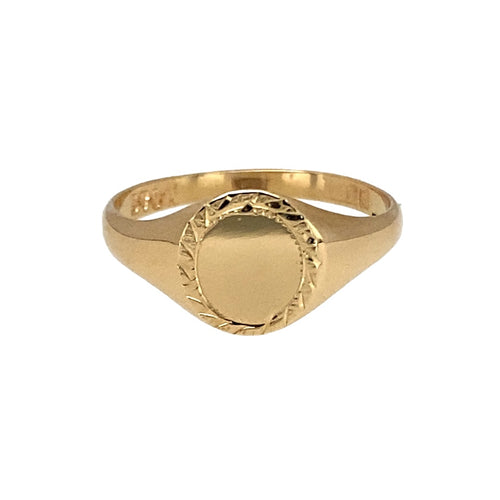 9ct Gold Children's Signet Ring