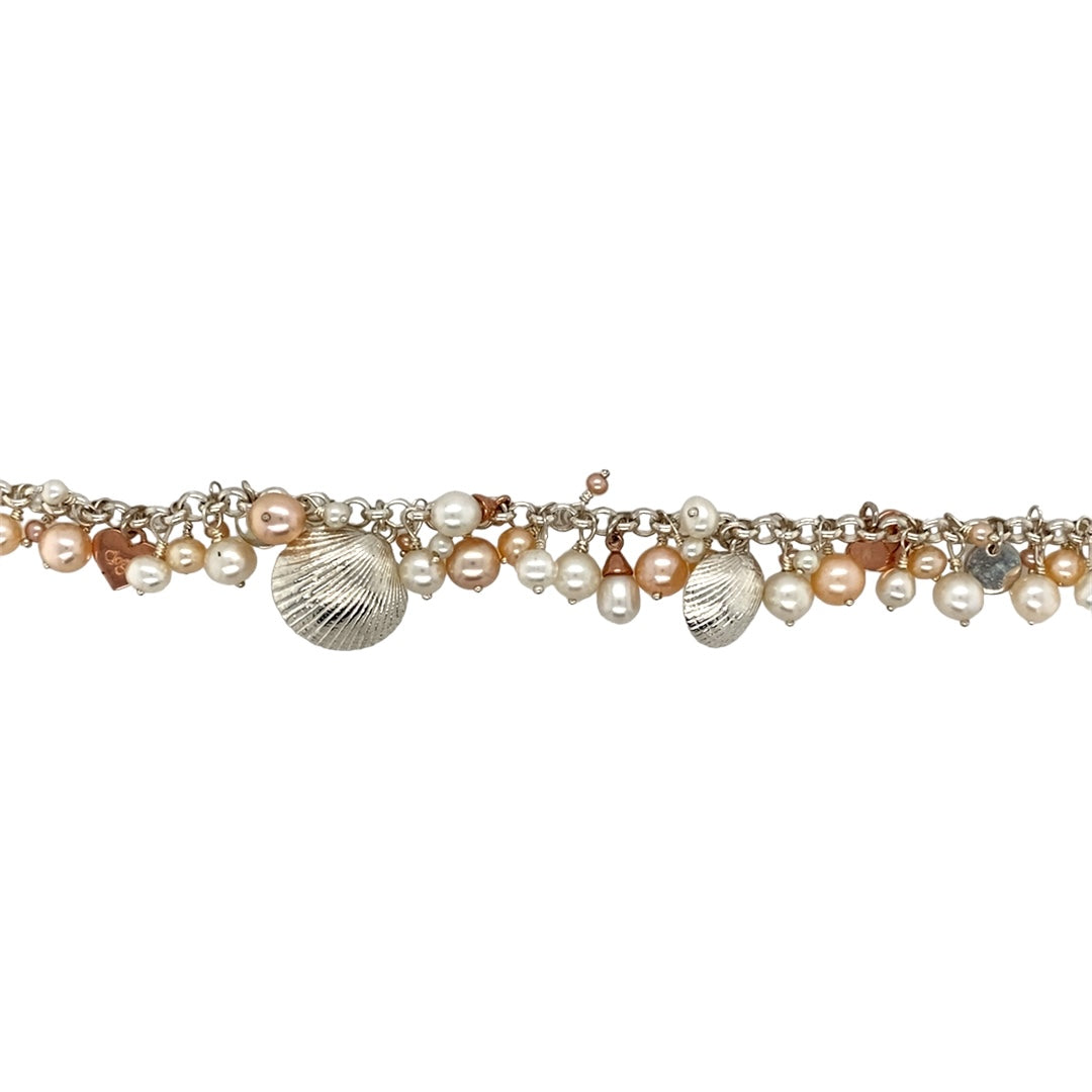 925 Silver & Pearl Shell Clogau Beachcomber 7.5" Bracelet