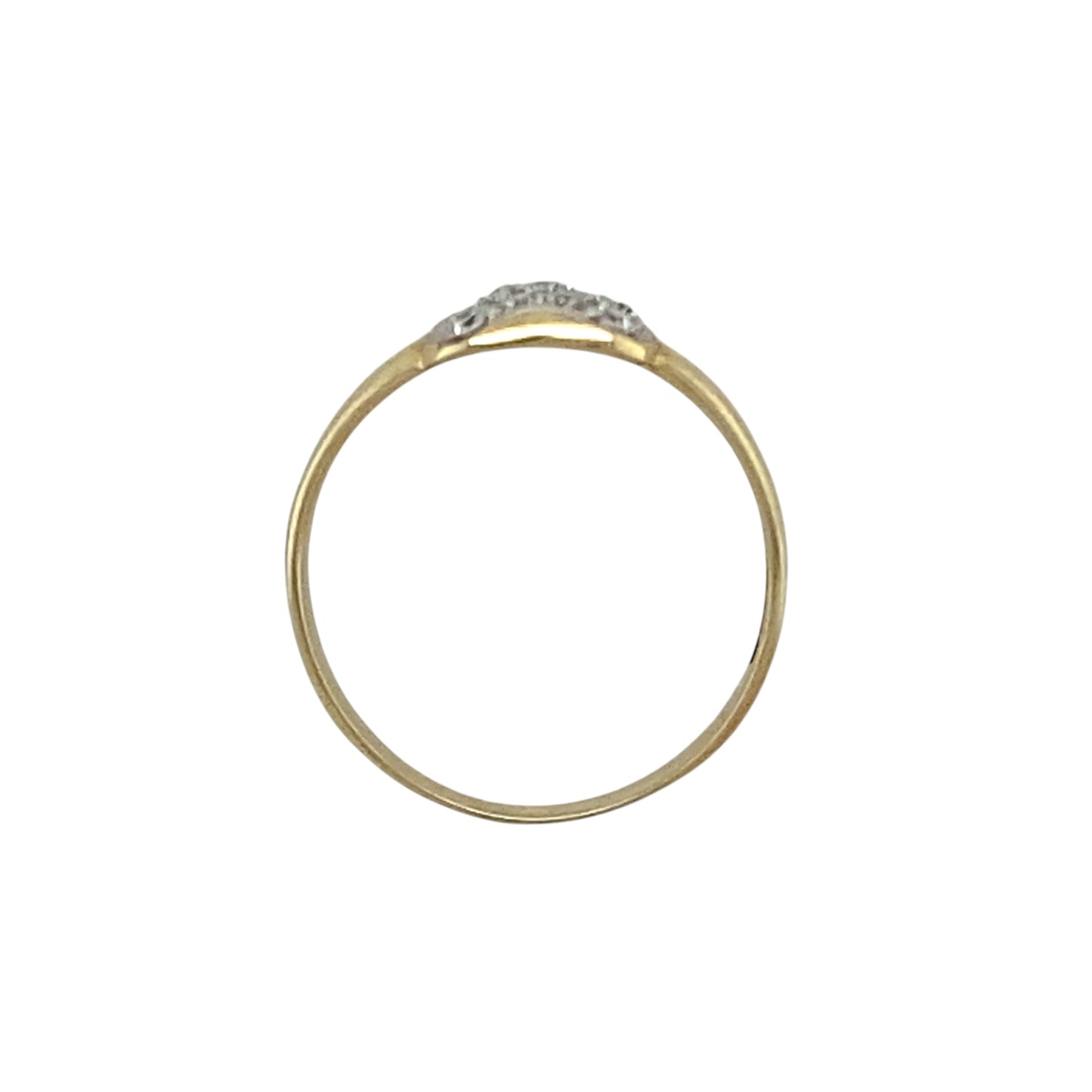 New 9ct Gold & Cubic Zirconia Set Heart Signet Ring