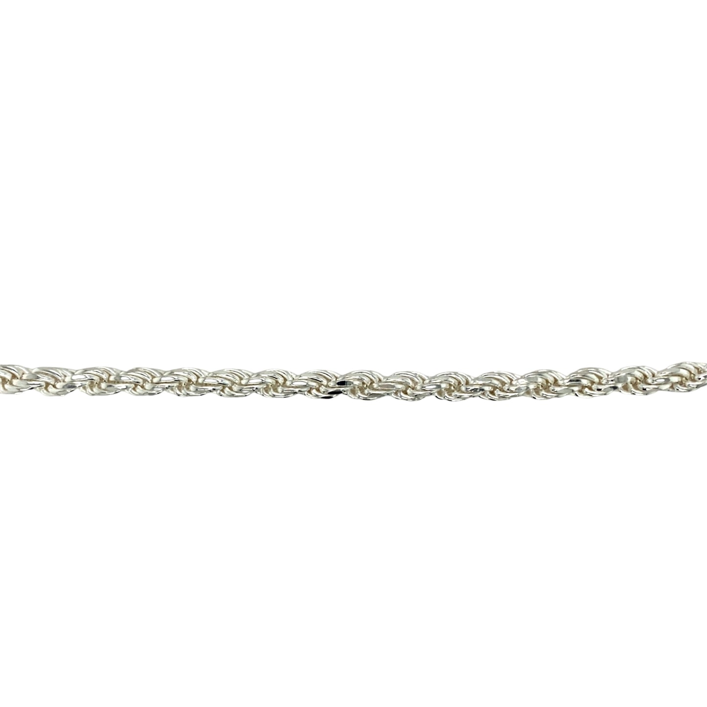 New 925 Silver 22" Solid Rope Chain 60 grams