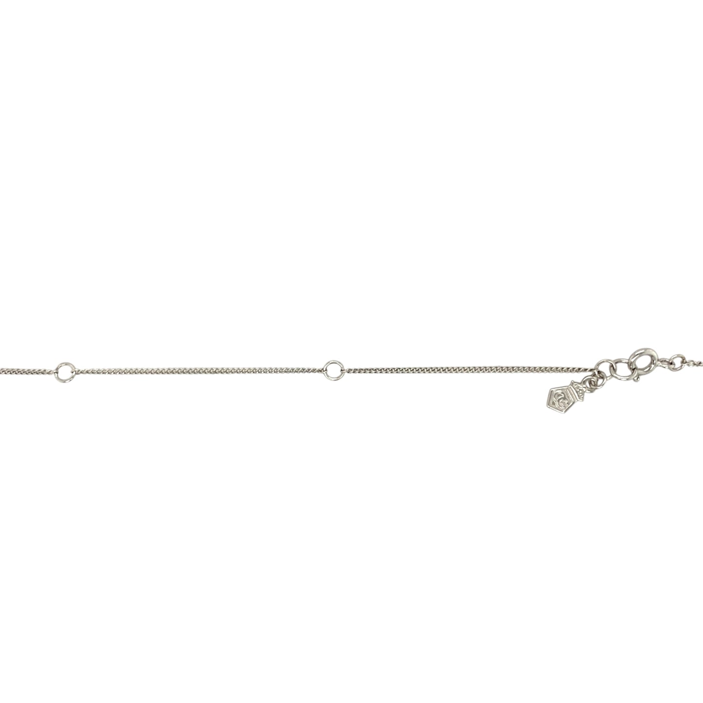 925 Silver & White Topaz Set Clogau Bow 18" - 22" Necklace