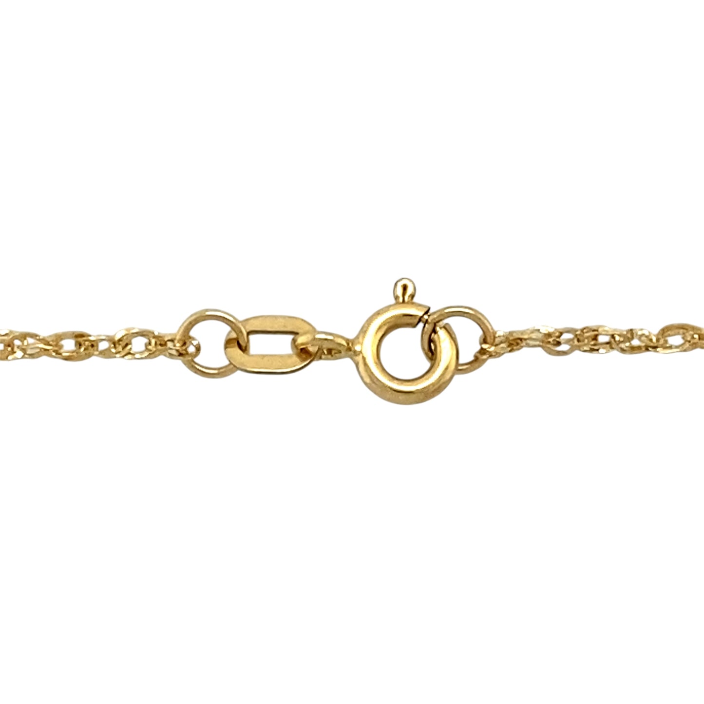 9ct Gold & Diamond Set Heart 16" Necklace