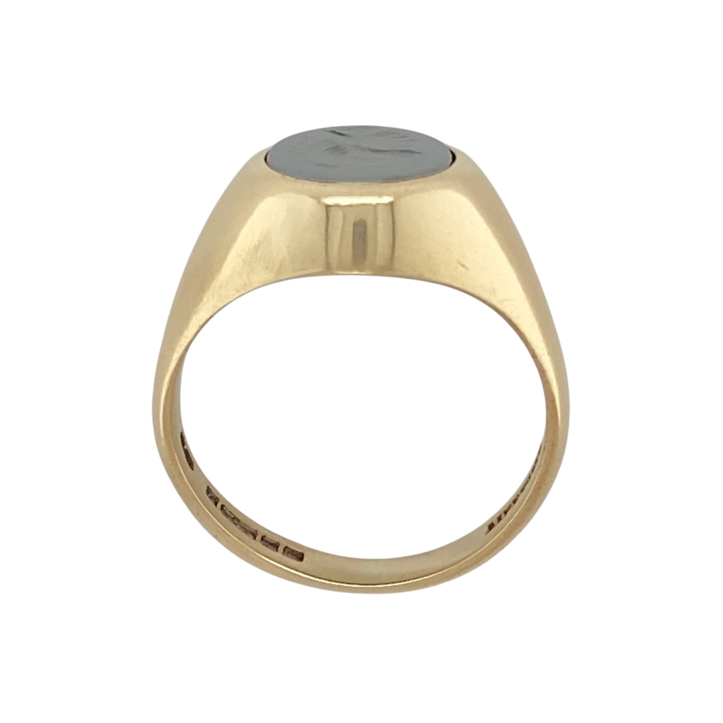 9ct Gold & Hematite Centurion Oval Signet Ring