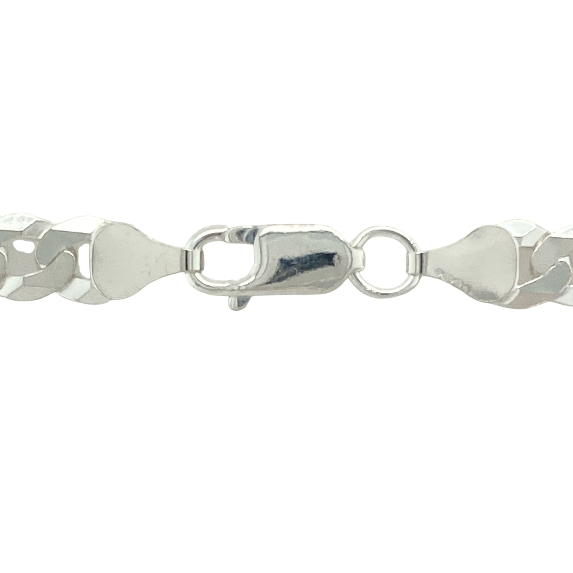 Add strong, timeless style to your jewellery collection with this new 925 silver 22" curb chain, offering bold presence with a clean, versatile look:
Design: A classic curb link chain with flat, closely interlocking links that create a smooth, flexible drape and a polished, stylish appearance.
Material: Crafted from solid 925 sterling silver, the chain features a bright, polished finish that enhances its sleek, refined design.