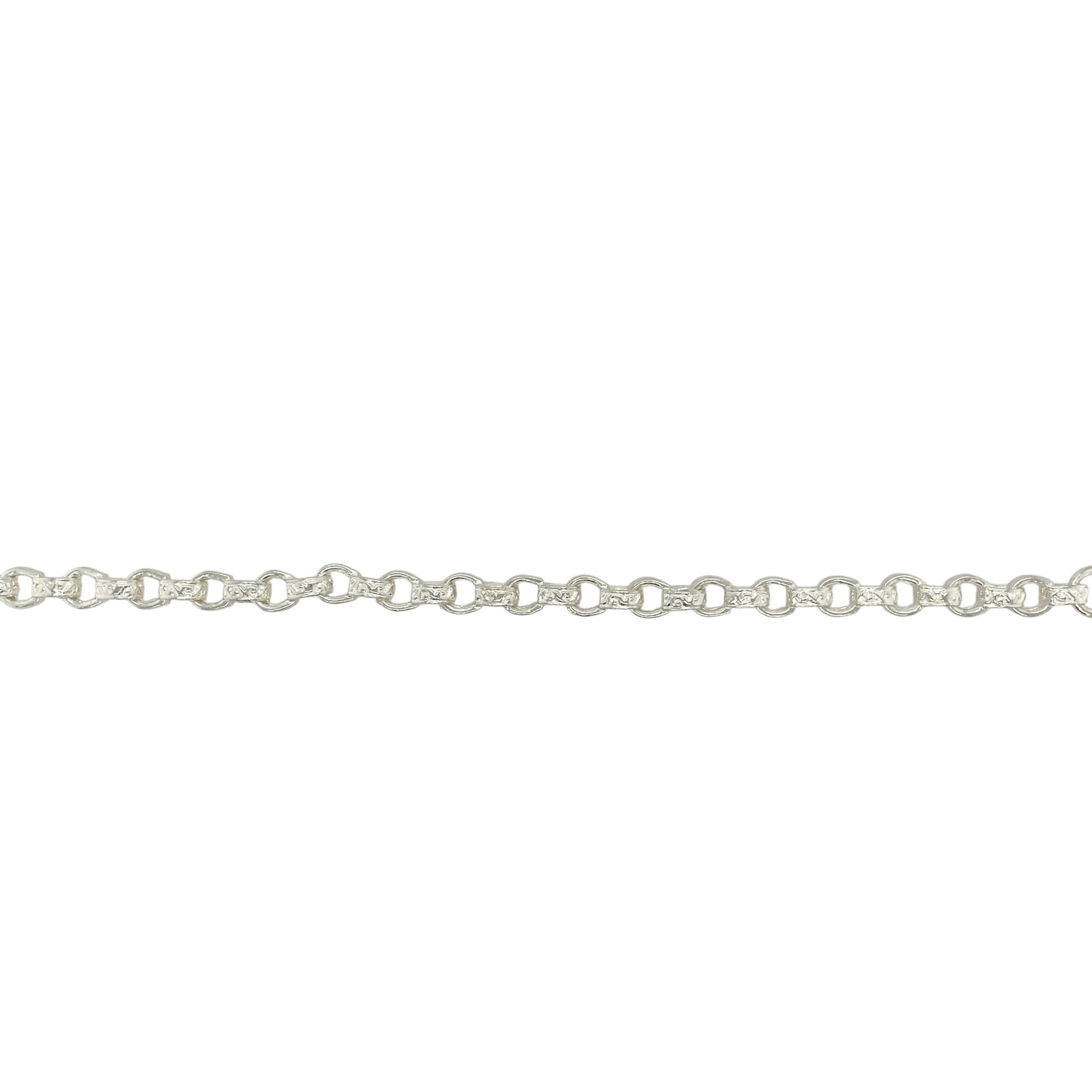 New 925 Silver 7.5" Patterned Engraved Belcher Bracelet