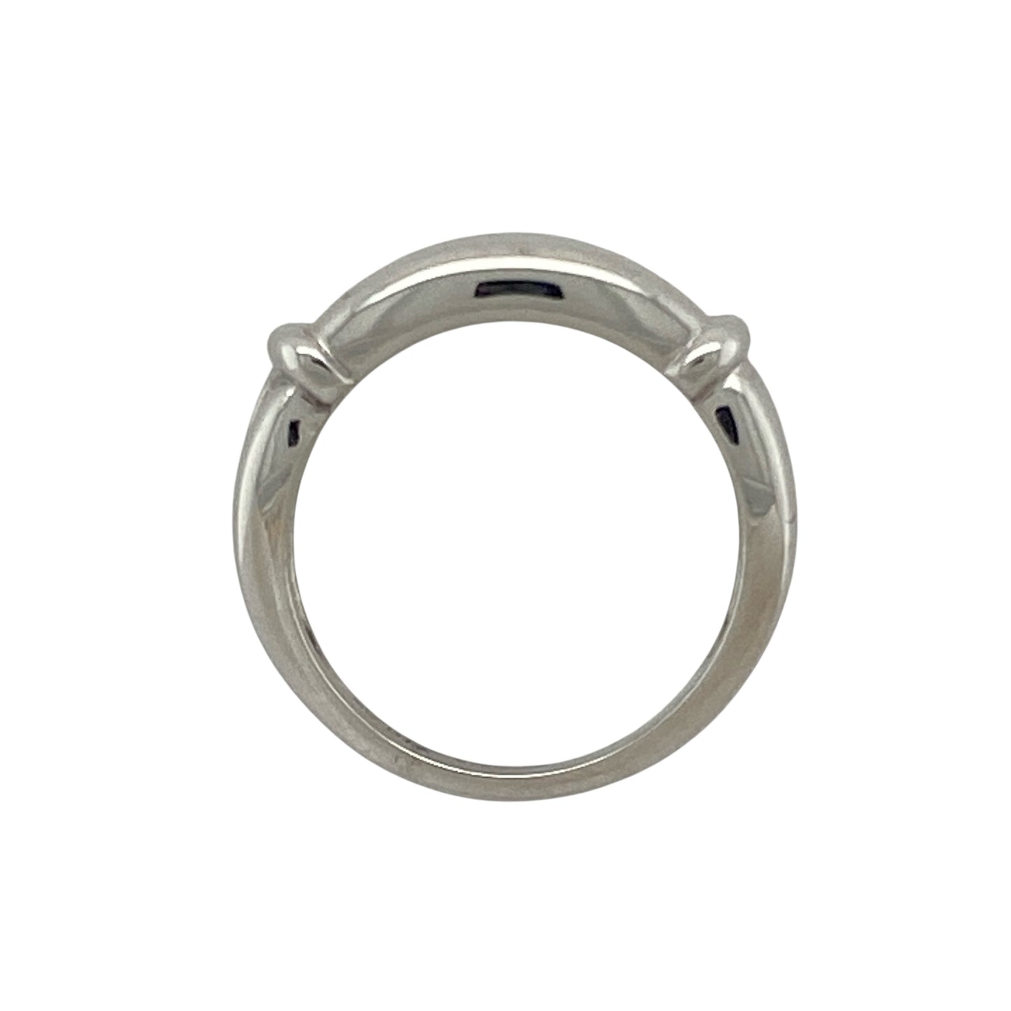 9ct White Gold & Diamond Set Band Ring