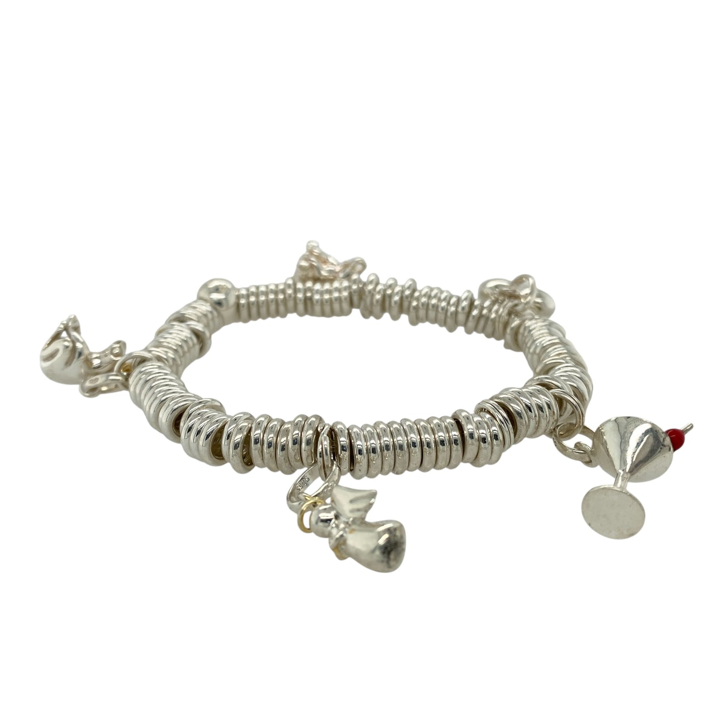 925 Silver 8" Charm Bracelet