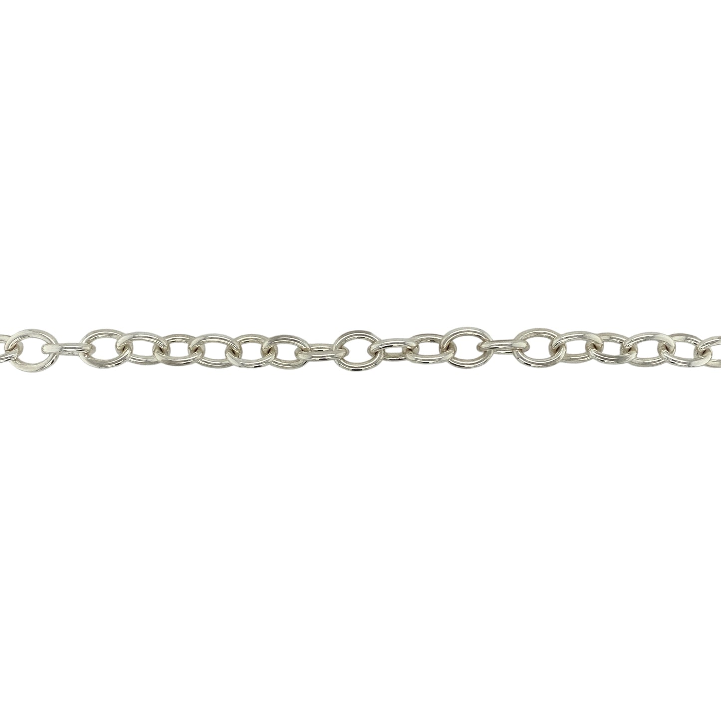 925 Silver 16" Heart Tag T Bar Chain