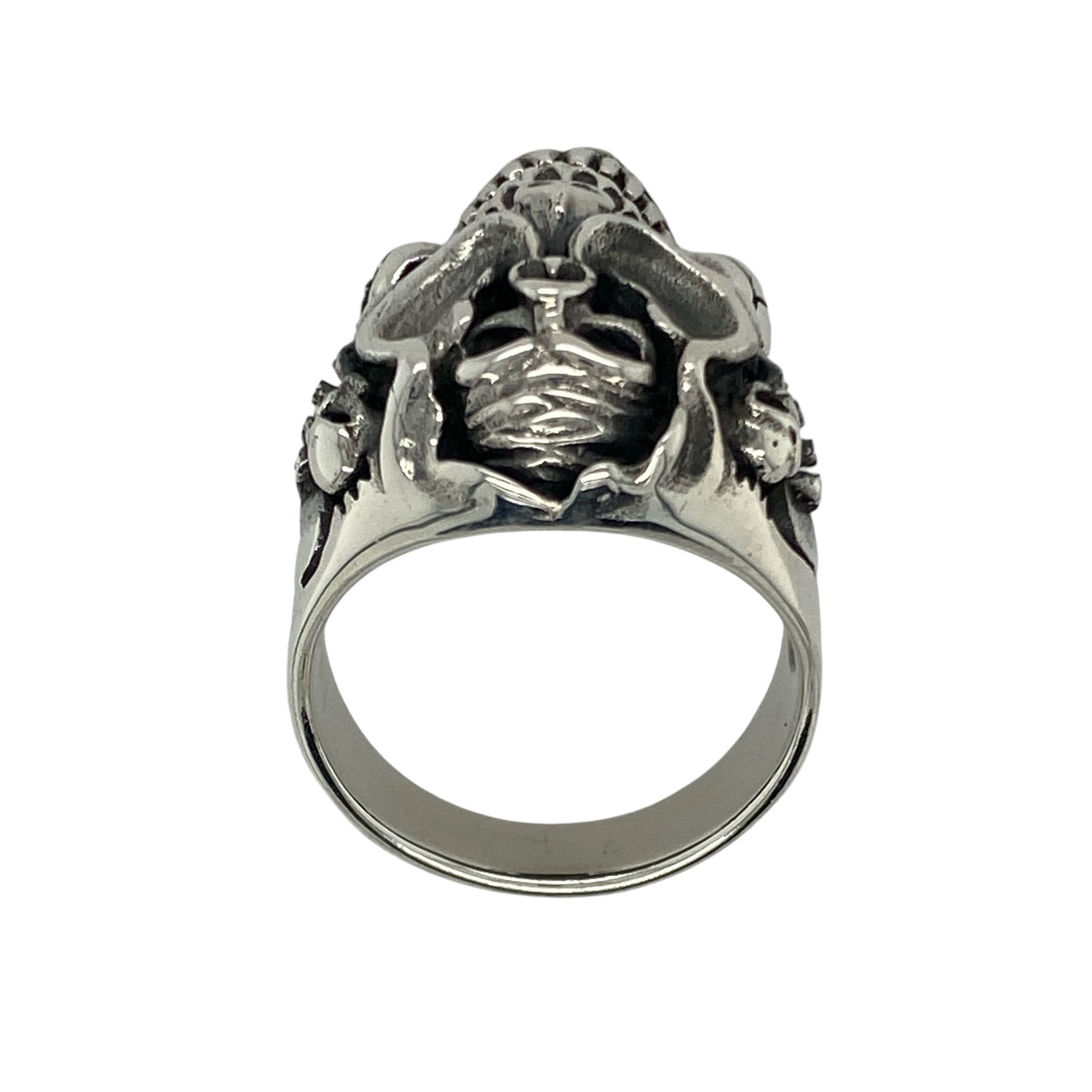 New 925 Silver Multi Skull Ring