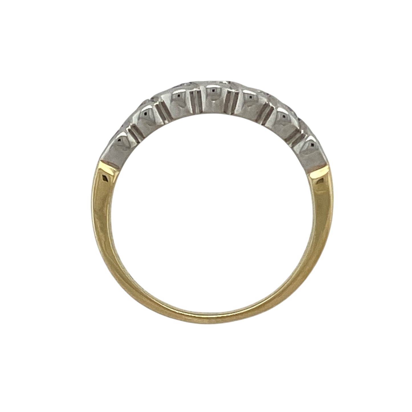 18ct Gold & Diamond Woven Setting Band Ring