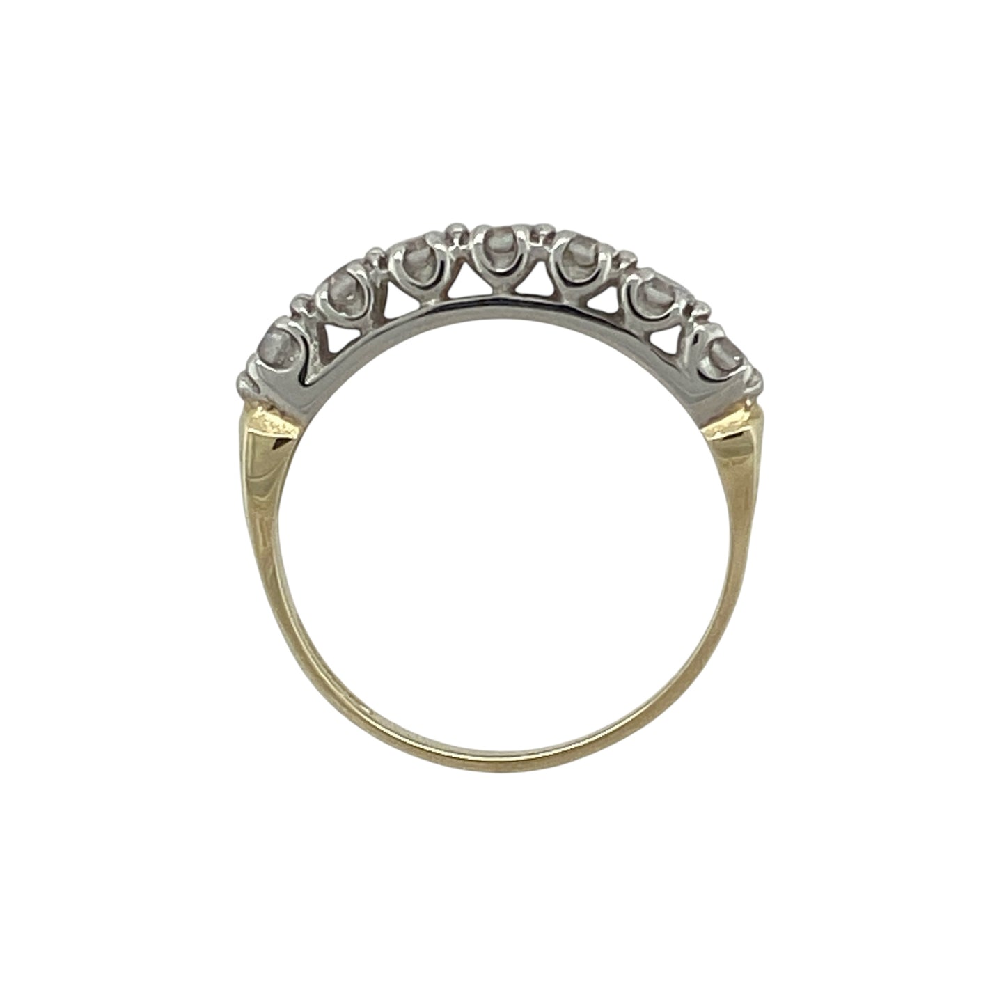 9ct Gold & Cubic Zirconia Set Band Ring