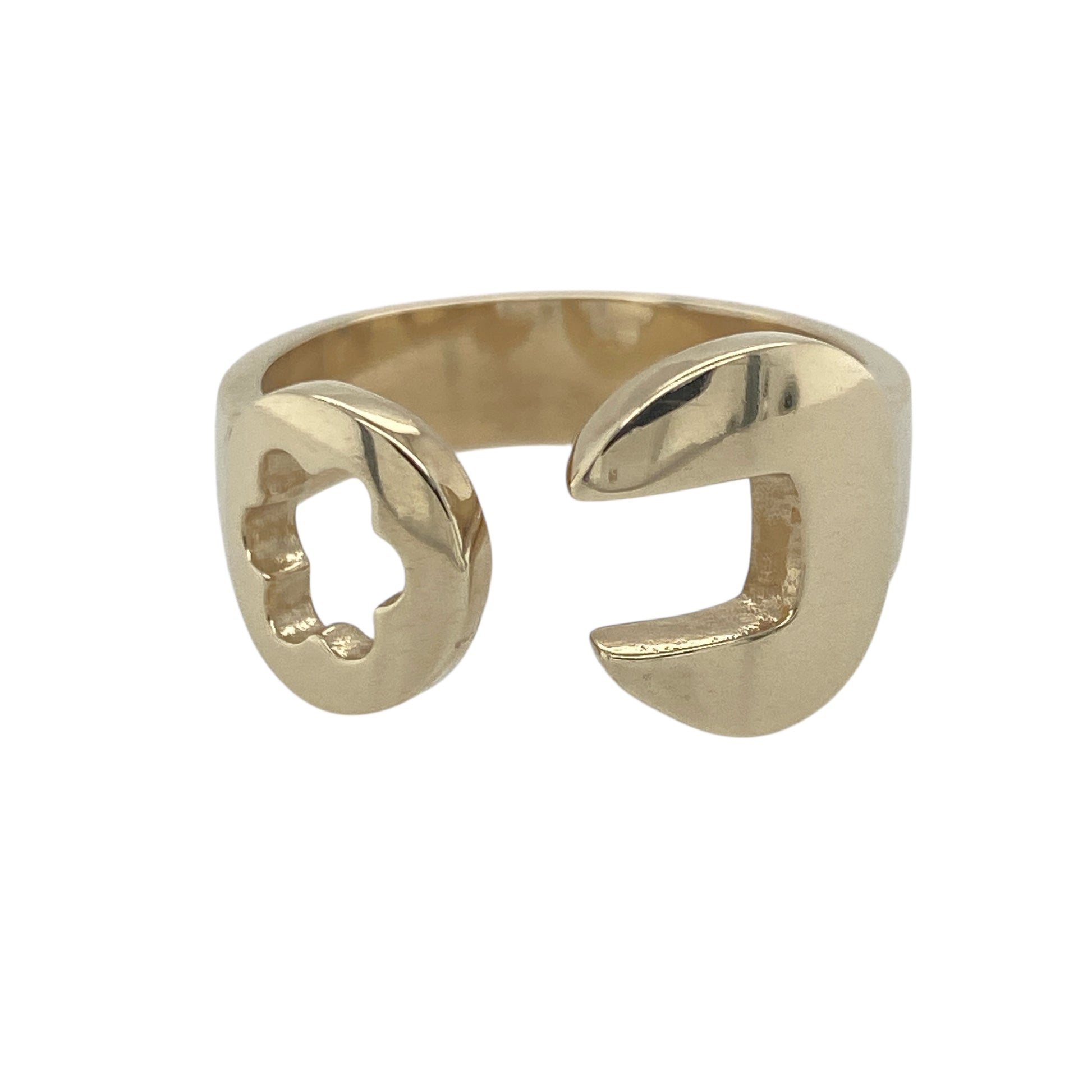 9ct Gold Spanner Style Torque Ring