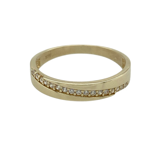 9ct Gold & Cubic Zirconia Set Band Ring