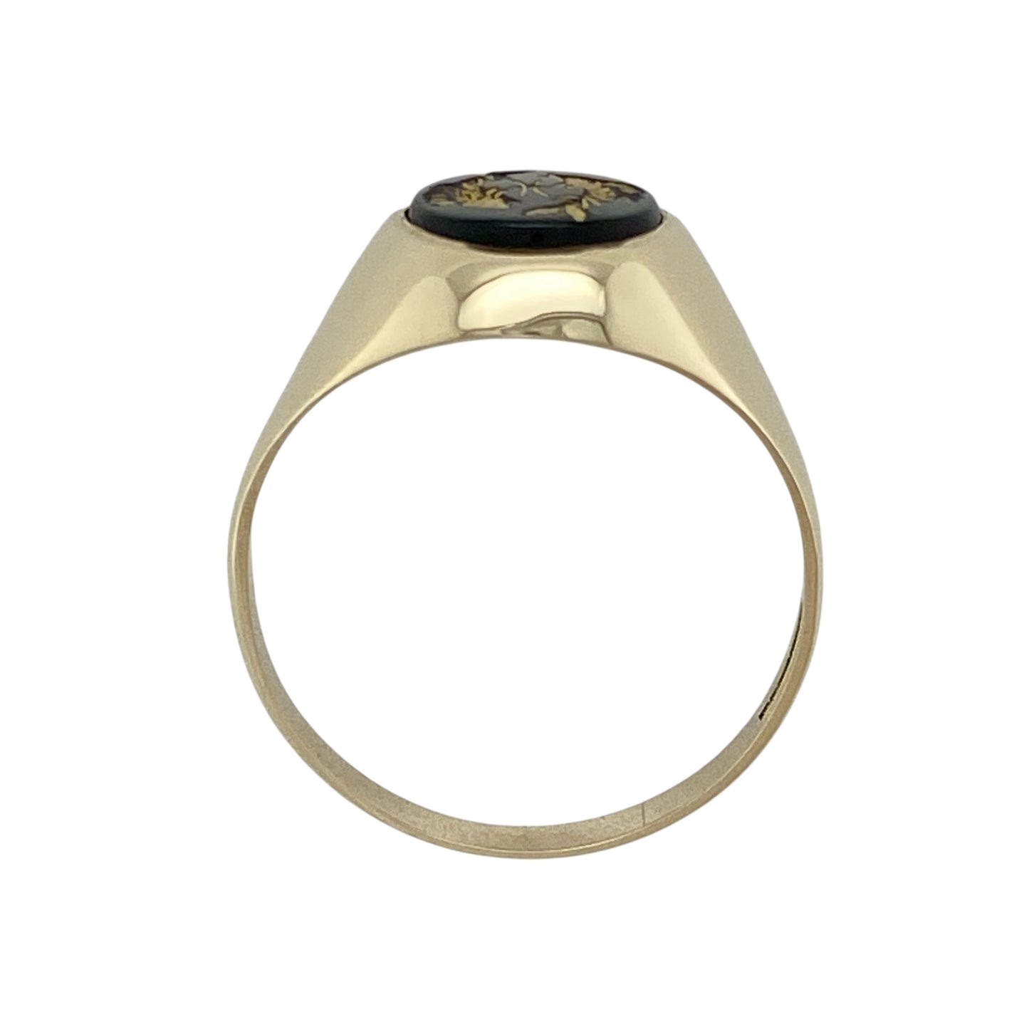 9ct Gold & Onyx Set Oval Signet Ring