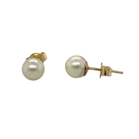 9ct Gold & Pearl Set Stud Earrings