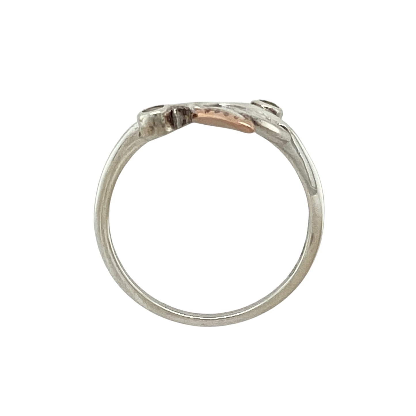 925 Silver & Peridot Set Clogau Leaf Ring